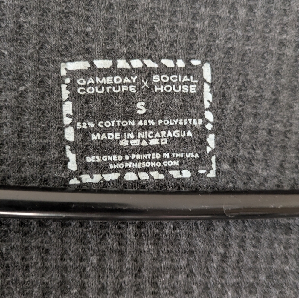 University of Tennessee Black/Gray/White Striped Cardigan sz S Gameday Couture - Picture 6 of 8